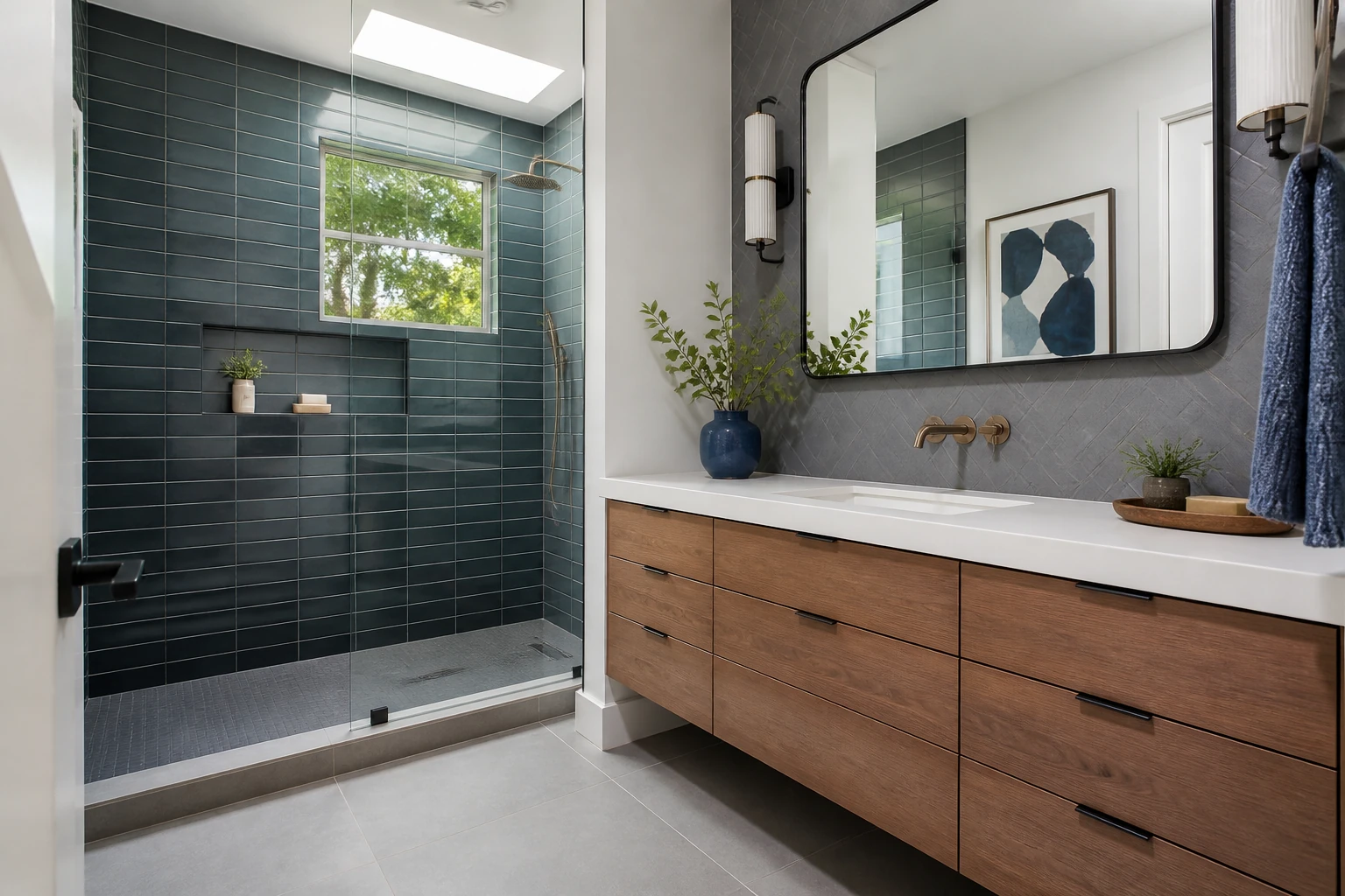 Contemporary bathroom remodeling by SOMO